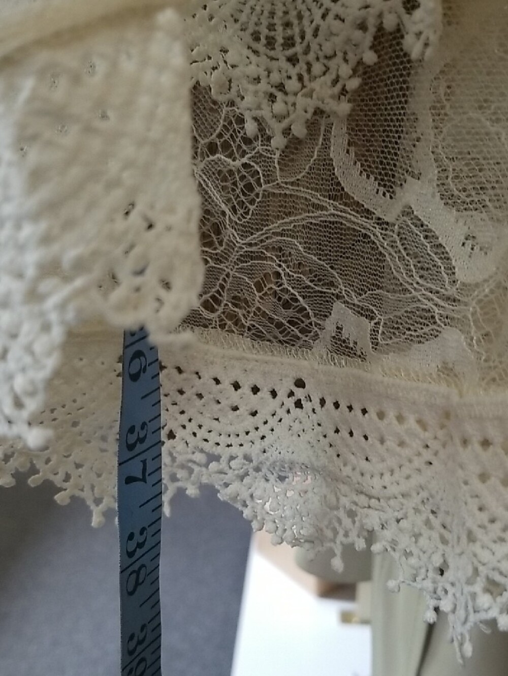 Elegant Ivory Lace Tiered Maxi Skirt - Picture 7 of 7